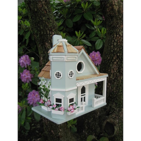 Feedingtime Fledgling Series Flower Pot Cottage Birdhouse - Blue FE2586121